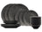 Cosy & Trendy Serviesset Candy Black 18-delig / 6 personer - 6 dinerborden, 6 ontbijtborden og 6 skåle