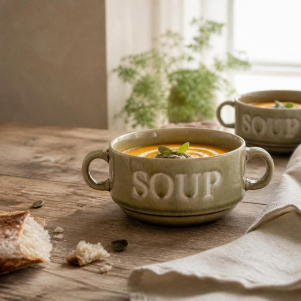 Cosy & Trendy Suppeskåle / Skåle Soup Grøn ø 12 cm / 450 ml - 4 stk.