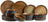 Cosy & Trendy Serviesset Quintana Amber 18-delig / 6 personer - 6 dinerborde, 6 dybe bunde og 6 morgenborde