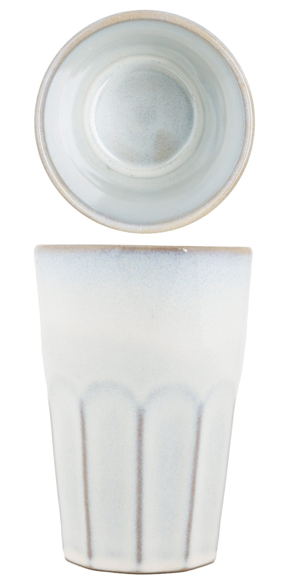 Cosy & Trendy Latte Macchiato Bekers Bistro Vintage White 450 ml - 6 stuks