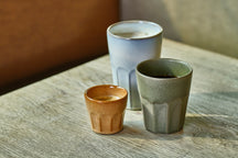 Cosy & Trendy Cappuccino Bekers Bistro Thyme Green 290 ml - 6 stuks