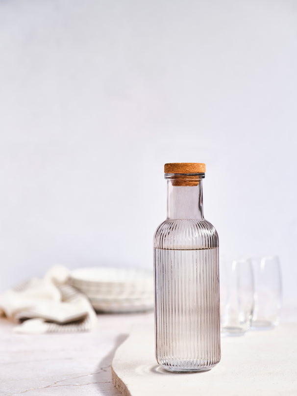 Cosy & Trendy Karaf med Kork - Vandkaraf - Raya - Grå - 1 Liter