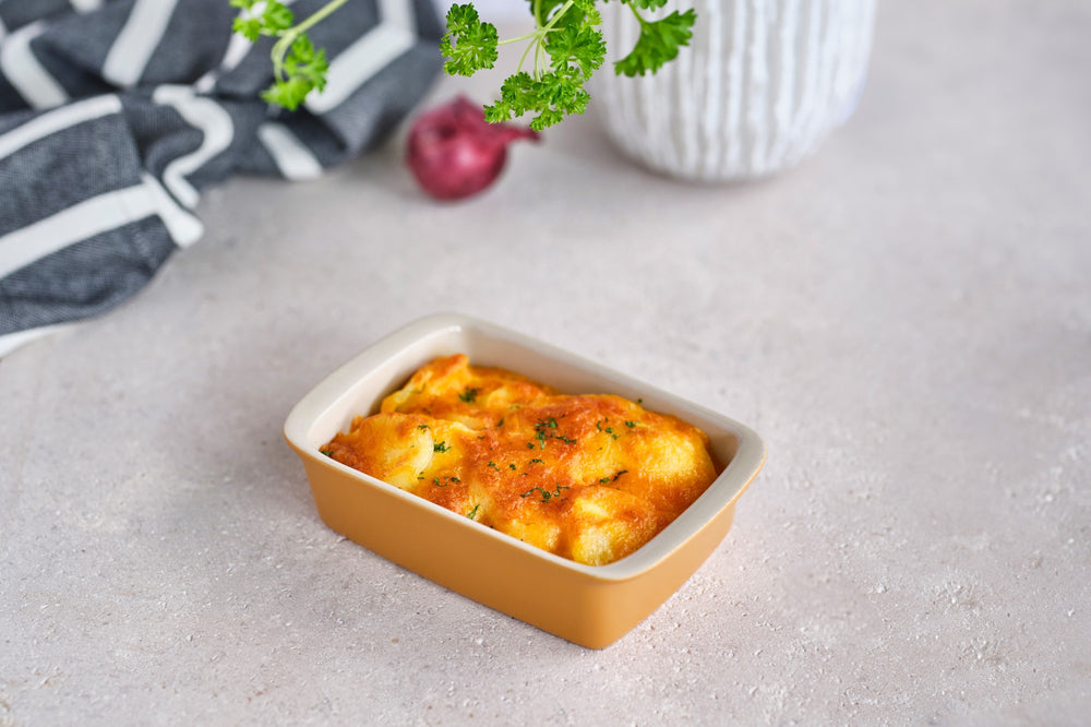 Cosy & Trendy Lille Ovenskål / Serveringsskål Aardewerk Fontestic Amber Gold - 16 x 10 x 3.5 cm / 350 ml