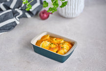 Cosy & Trendy Lille Ovenskål / Serveringsskål Stentøj Fontestic Green Heron - 16 x 10 x 3.5 cm / 350 ml