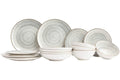 Cosy & Trendy Serviesset Sintra Dusty Blue 16-delig / 4 personer - 4 dinerborden, 4 ontbijtborden, 4 diepe borden og 4 skåle