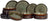 Cosy & Trendy Serviesset Quintana Green 18-delig / 6 personer - 6 dinerborde, 6 dybe bunde og 6 morgenbunde