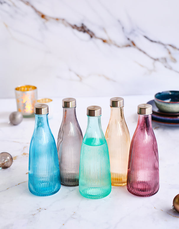 Cosy & Trendy Karaf / Waterkaraf Atla - med RVS Prop - Glas - Mineral Green - 1 liter