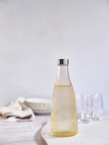 Cosy & Trendy Karaf / Vandkaraf Atla - med RVS Prop - Glas - Sparkling Champagne - 1 liter