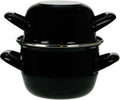 Cosy & Trendy Mosselpan - Emaille - Induktionsvenlig - Sort - ø 18 cm / 2.8 liter - emaljeret non-stick belægning