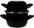 Cosy & Trendy Mosselpan - Emaille - Induktionsvenlig - Sort - ø 18 cm / 2.8 liter - emaljeret non-stick belægning