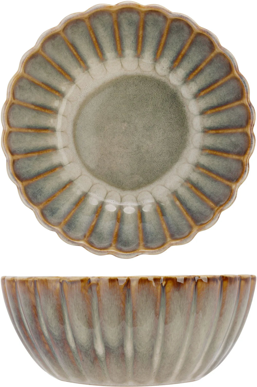 Cosy & Trendy Serviesset Astera Pearl 16-delig / 4 personer - 4 dinerborde, 4 morgenborde, 4 skåle og 4 krus