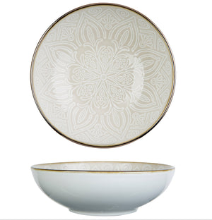 Cosy & Trendy Diepe Borden / Pastaborden Murano Beige ø 18,5 cm - 6 Stuks
