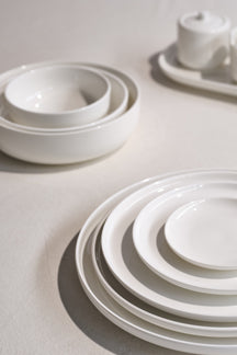 Cosy & Trendy Serviesset Moon White 12-delig / 4 personer - 4 dinerborden, 4 ontbijtborden og 4 skåle