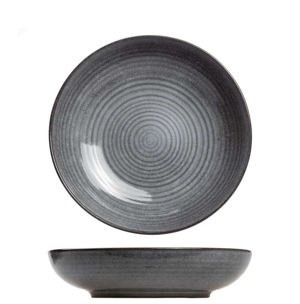 Cosy & Trendy Dybe Tallerkener / Pastatallerkener Kentucky Grey ø 22 cm - 4 Styk