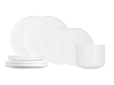 Cosy & Trendy Serviesset Moon White 12-delig / 4 personer - 4 dinerborden, 4 ontbijtborden og 4 skåle