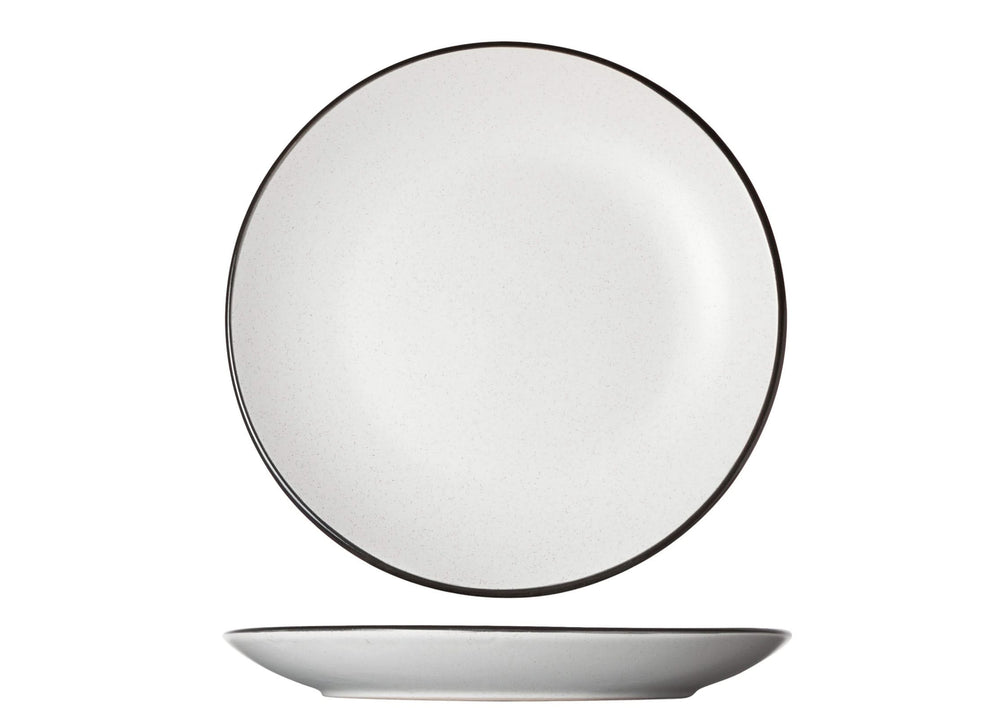 Cosy & Trendy Morgenmadstallerkener - Desserttallerkener - Speckle Hvid ø 19.5 cm - 6 stk.