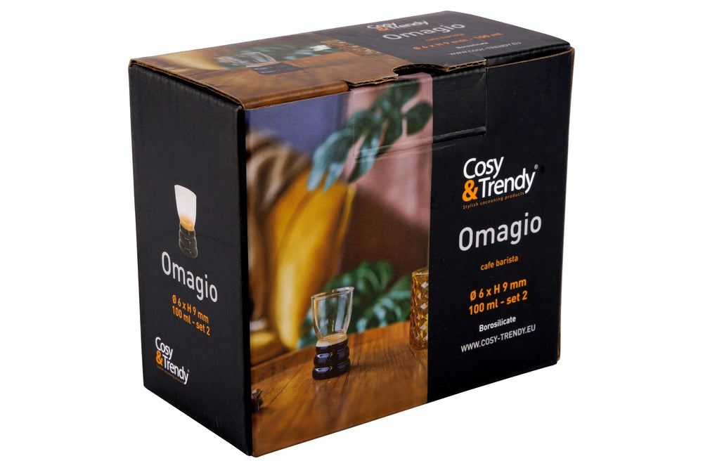 Cosy & Trendy Omagio Cafe bubbel barista glas 100 ML 2 stuks