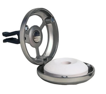 Maison Berger Autoparfum / Autodiffuser Silver - Cotton Caress - Med Genopfyldning