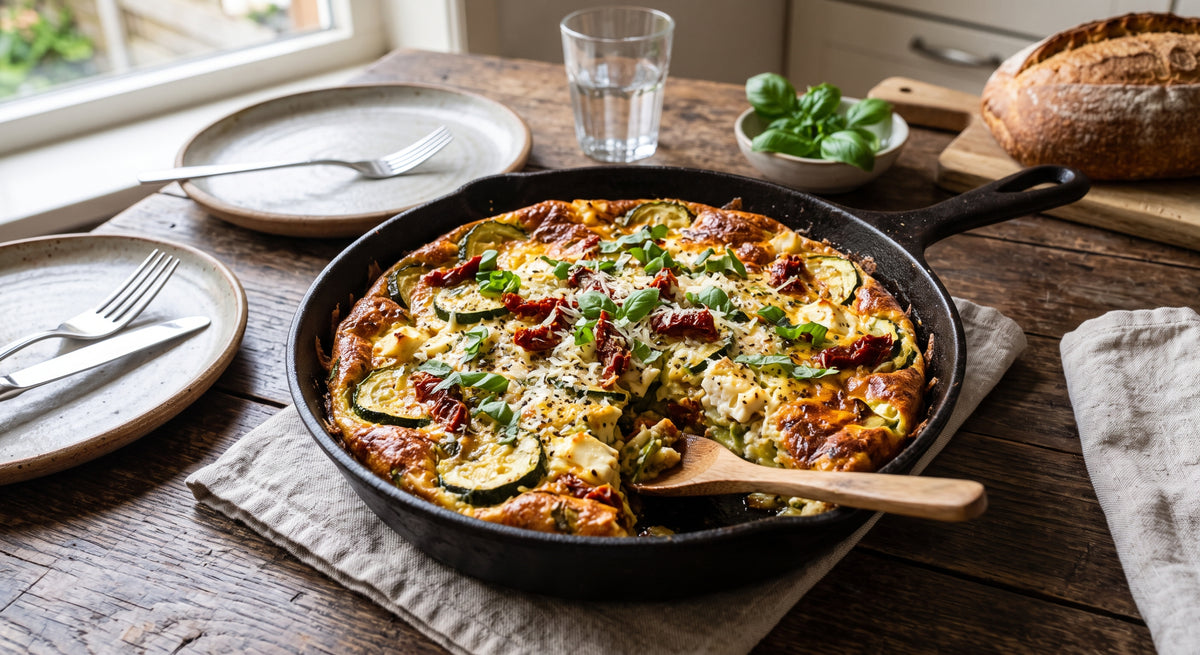 En velsmagende ovn-frittata, som du hurtigt kan sætte på bordet.