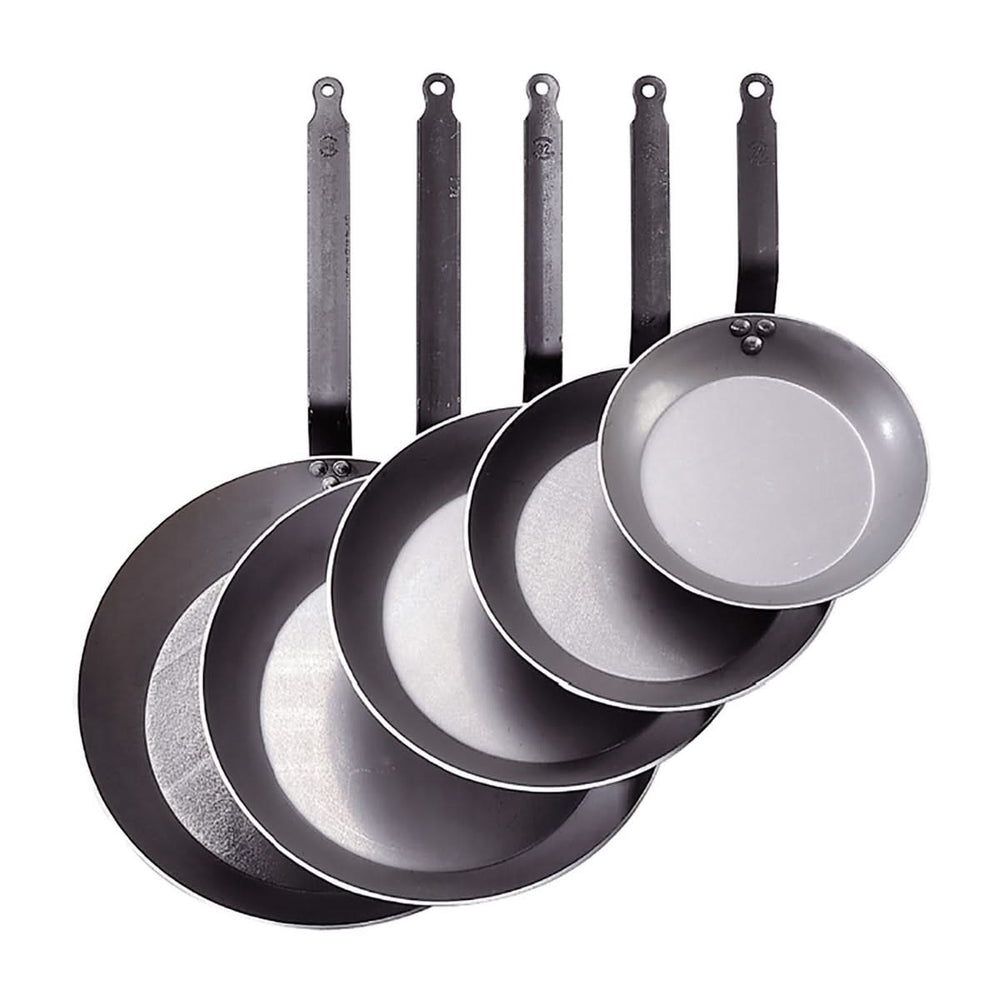 De Buyer Stegepande Lyonnaise Carbone Plus - Pladejern - ø 24 cm - uden non-stick belægning