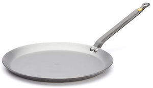De Buyer Pande til pandekager / crêpepande Carbone Plus - Pladejern - ø 24 cm - uden non-stick belægning