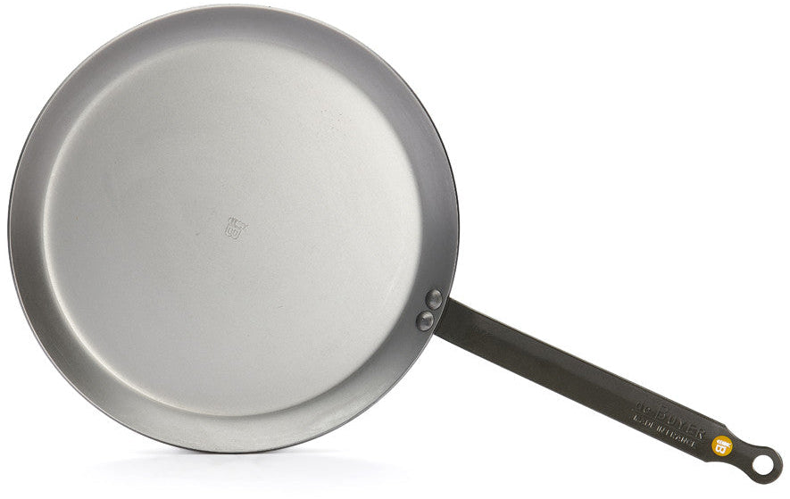 De Buyer Pande til pandekager / crêpepande Carbone Plus - Pladejern - ø 24 cm - uden non-stick belægning
