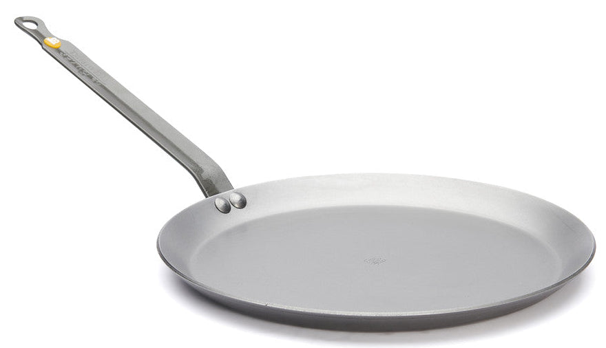 De Buyer Pande til pandekager / crêpepande Carbone Plus - Pladejern - ø 24 cm - uden non-stick belægning