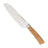 Diamant Sabatier Santokumes Babiole 17 cm met houten heft, vrijstaand op witte achtergrond