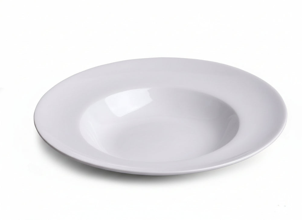 Cookinglife Dybe tallerkener / Pastatallerkener - Porcelæn - Hvid - ø 27 cm - 6 Stykker