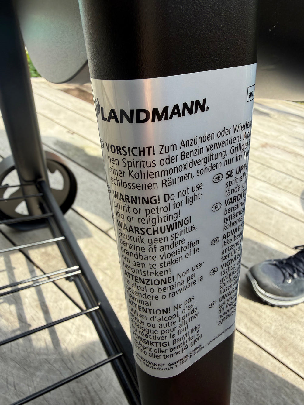 Landmann BBQ / Smoker Vinson 200 - Kulgrill - Grilloverflade 70.5 x 39.5 cm