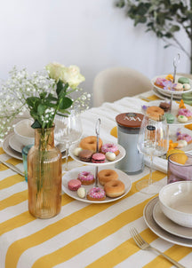 Cookinglife Etagère Porcelæn 2-lags ø 17 & 21 cm - Serveringstårn til Snacks og Desserter