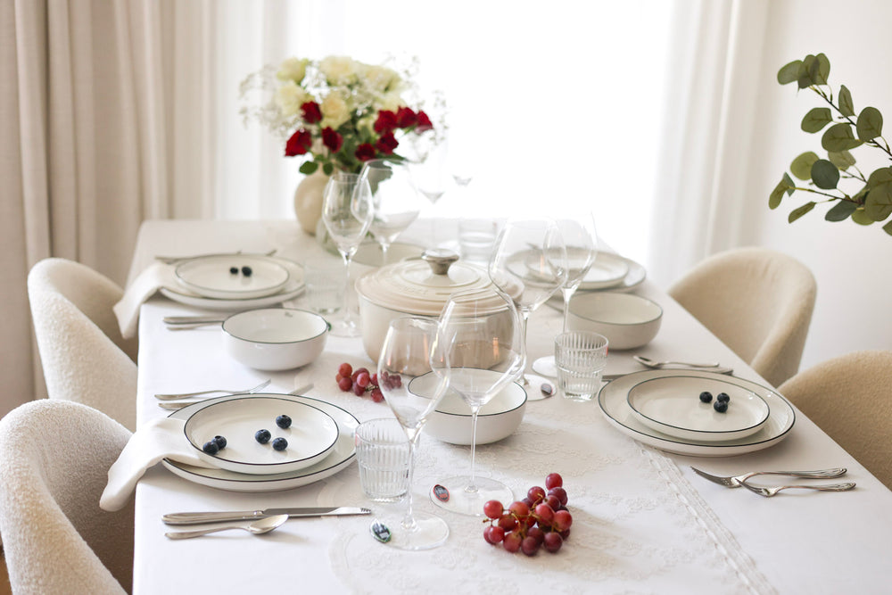 Cosy & Trendy Serviesset Renee 18-delig / 6 personer - 6 dinerborden, 6 ontbijtborden og 6 skåle