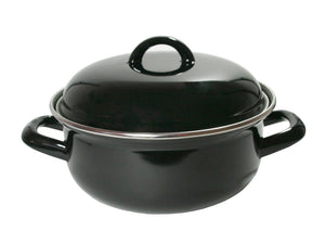 Cookinglife Braadpan med deksel - Emaille - Cooking - ø 26 cm / 5 Liter - geëmailleerde anti-aanbaklaag