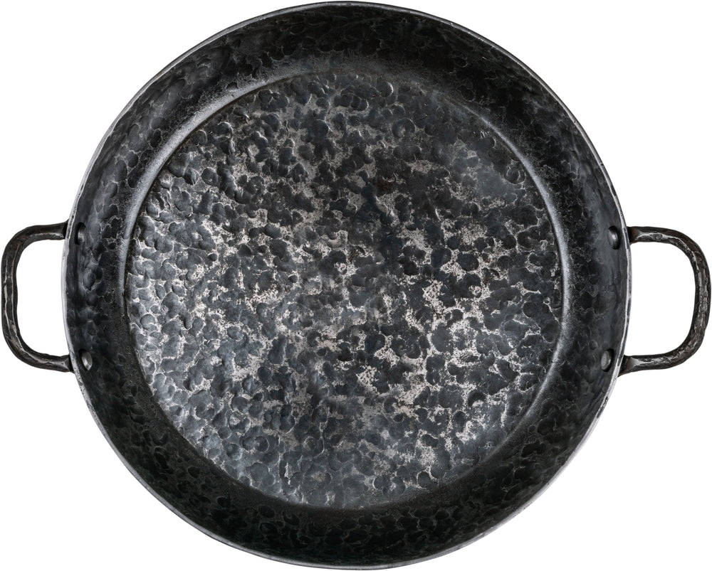 Forged Stegepande Carbonstål med 2 håndtag ø 28 cm - egnet til alle varmekilder - uden non-stick belægning