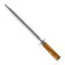 Forged Aanzetstaal Olive 26 cm met olijfhouten heft, vrijstaand op witte achtergrond