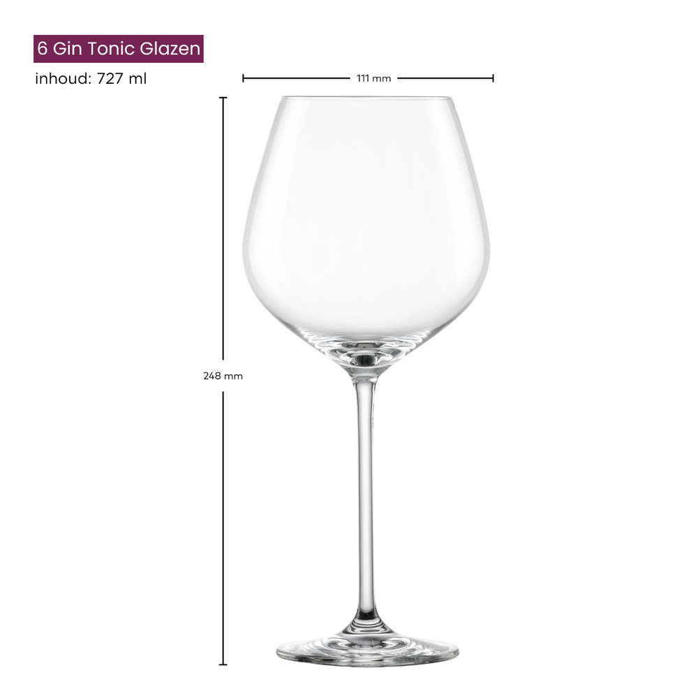 Schott Zwiesel Wijnglas Fortissimo - Sæt 18 dele - Hvide og Røde Wijnglas & Gin Tonic Glas