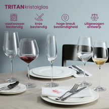 Schott Zwiesel Wijnglas Fortissimo - Sæt 18 dele - Hvide og Røde Wijnglas & Gin Tonic Glas