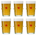 Heineken Bierglazen Silver - 250 ml - 6 stuks