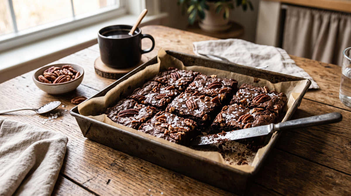 Rige chokoladebrownies, helt glutenfri og fulde af smag.