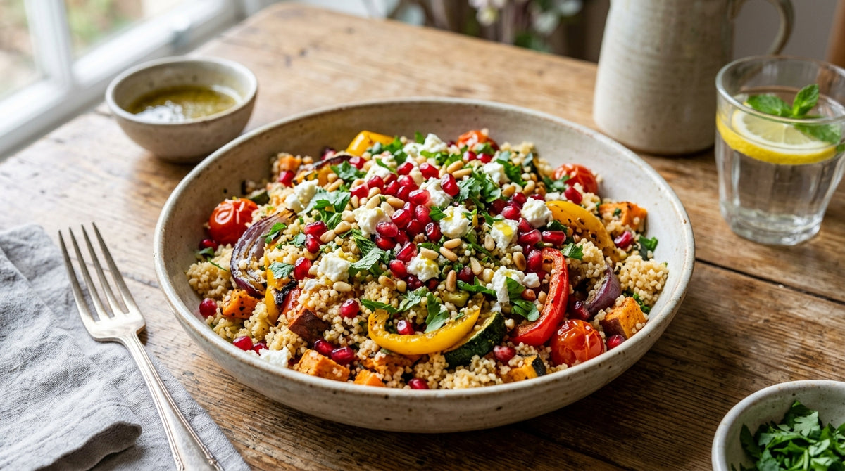 En farverig salat, som imponerer uden at du behøver bruge timer i køkkenet.