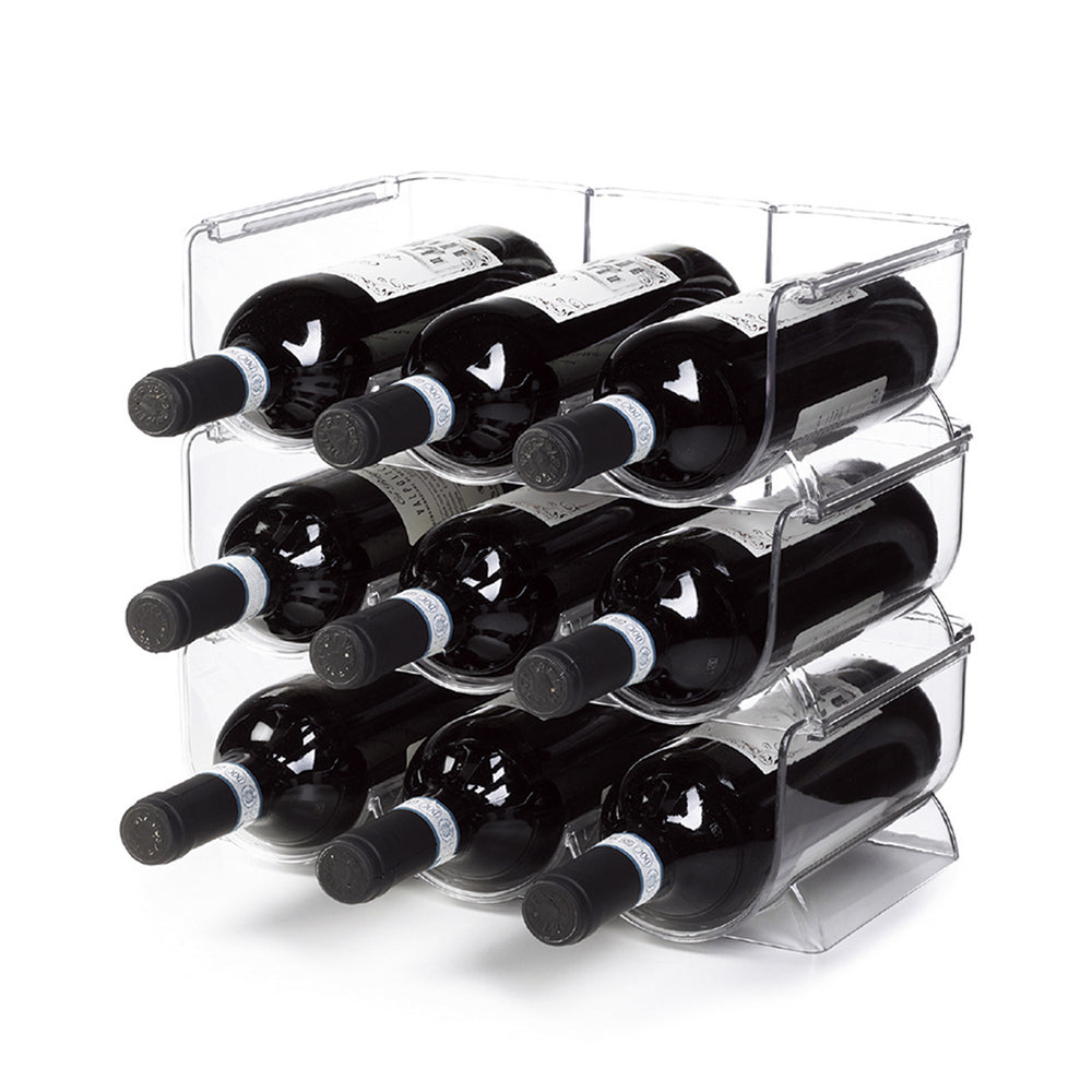 Ghidini vinflaskeholder til 3 flasker - plastik