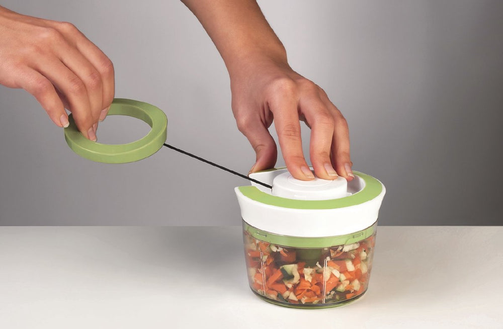 Ghidini håndbetjent hakker / grøntsagsslicer med træk snor ø 12 cm