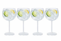 Cookinglife Gin Tonic Glazen Kunststof - CampVibe - Outdoor - Onbreekbar - 570 ml - 4 Stuks