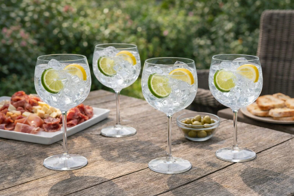 Cookinglife Gin Tonic Glazen Kunststof - CampVibe - Outdoor - Onbreekbar - 570 ml - 4 Stuks