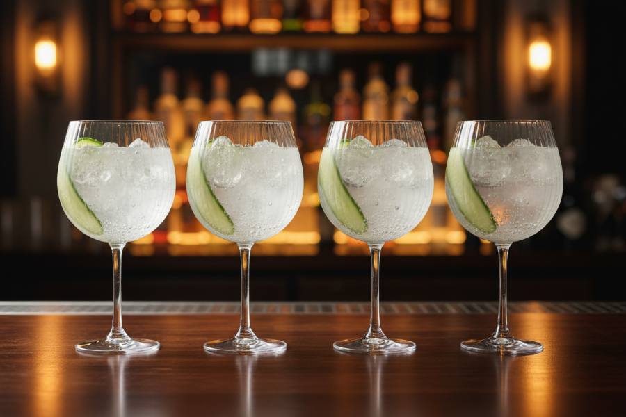 Cookinglife Gin Tonic Glas Verano 620 ml - 4 stk - Servere Cocktails
