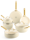 GreenPan Pannenset Padova Reserve Cream White 6-delig - Keramiske non-stick belægning - Kogepande ø 24 cm, Kasserolle ø 18, 20 cm, Stegepande ø 20, 28 cm & Gryde ø 24 cm