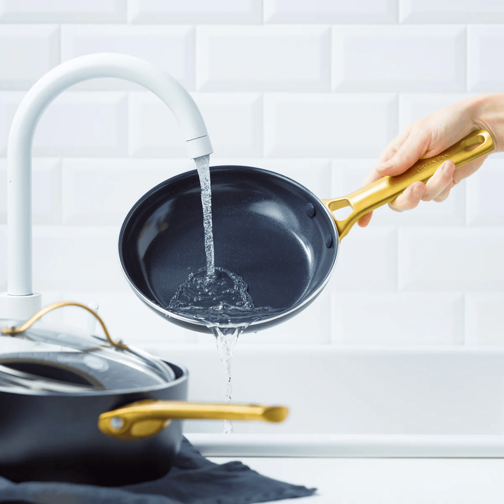 GreenPan Pannenset Padova Reserve Black 6-delt - Keramisk non-stick belægning - Kogepande ø 24 cm, Steelpande ø 18, 20 cm, Stegepande ø 20, 28 cm & Gryde ø 24 cm