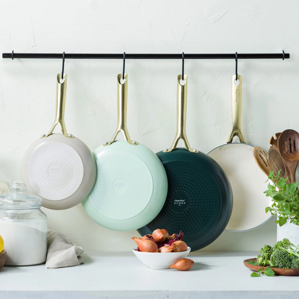 GreenPan Stegepande Sæt Shades Natural 3-delt - Keramisk non-stick belægning - Stegepande ø 20, 24 & 28 cm