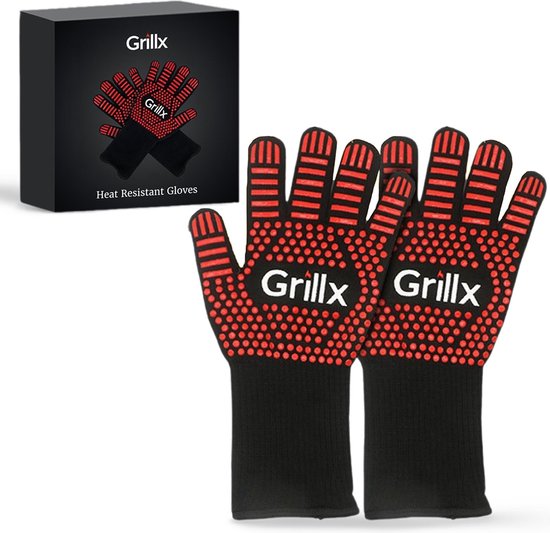 GrillX BBQ Handsker / Ovnhandsker - Ekstra Greb - 2 Styk