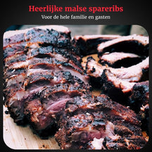 GrillX BBQ Sparerib Rack - Varmebestandigt Stål - Grillning af Kød og Fjerkræ